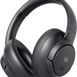 Active Noise Cancelling Headphones, Wireless Headphones Over Ear Bluetooth Headphones with Microphone, Transparency Mode, 70H Playtime, Hi-Res Audio, Deep Bass, Bluetooth 5.3, Lightweight Design,Black
