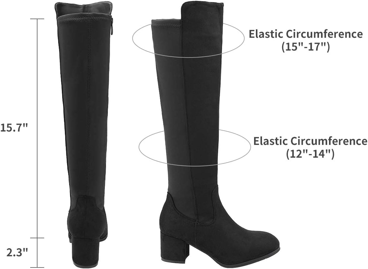 Women's Knee High Stretchy Fashion Boots - Image 3