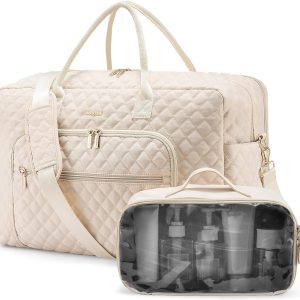 LOVEVOOK Travel Duffle Bag, Weekender Bag for Women with Toiletry Bag Carry on Overnight Bag with Laptop Compartment, Yoga Gym Bag with Wet Pocket Shoe Bag, Hospital Bag for Labor and Delivery